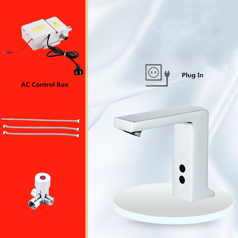 Induction Faucet Hot And Cold Automatic Sensor Touchless Sink Hand Contactless All Copper Kitchen Bathroom Auto Smart Water Saving
