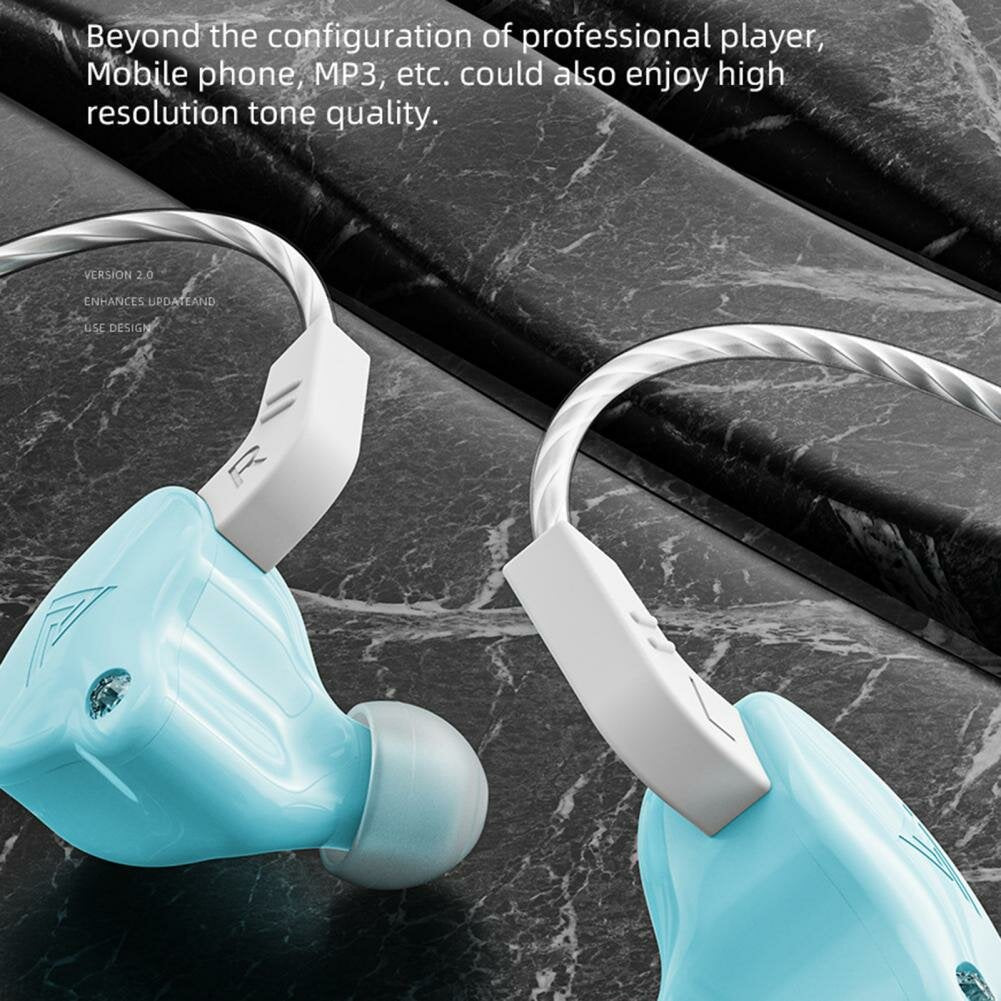 Wired Earphones 1.2m In-ear Hi-Fi Heavy Bass Line Control Headphone with Microphone