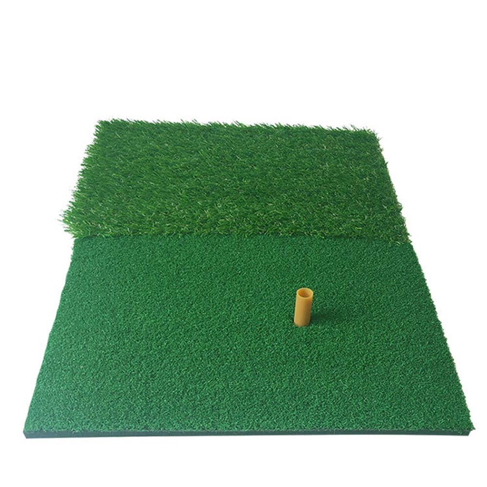 60*40CM Golf Practice Mat 2-in-1 With Golf Ball T Golf Hitting Practice Faux Turf Backyard Outdoor Golf Training Equipment