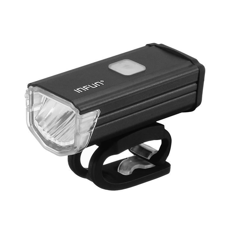 200LM 2 LED 4 Modes IPX6 Waterproof Built-in 1000mAh Battery USB Charging Bike Light