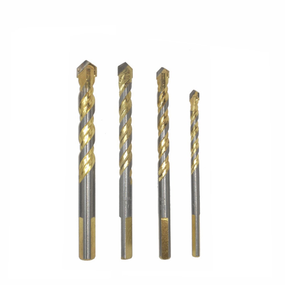 4/5/6/7/10Pcs Multi-functional Tungsten Carbide Tip Glass Drill Bit Set Triangle Bits For Porcelain Ceramic Plastic Wood