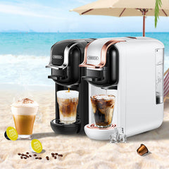 Coffee Machine Hot/Cold Brew 4in1 Multiple Capsule 19Bar DolceGusto-Milk&Nexpresso Capsule ESE pod Ground Coffee Pod H2A