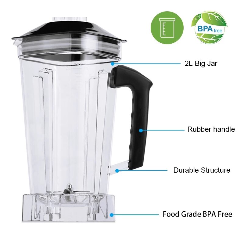2L Automatic Touchpad Professional Blender Mixer Juicer