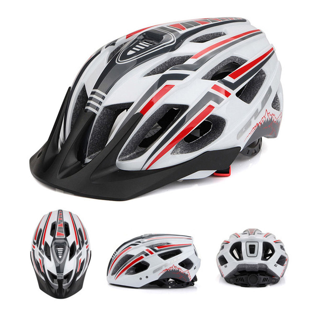 Bike Helmet Ultralight USB Rechargeable Bike Headlamp Safety Breathable Bicycle Cycling Helmet