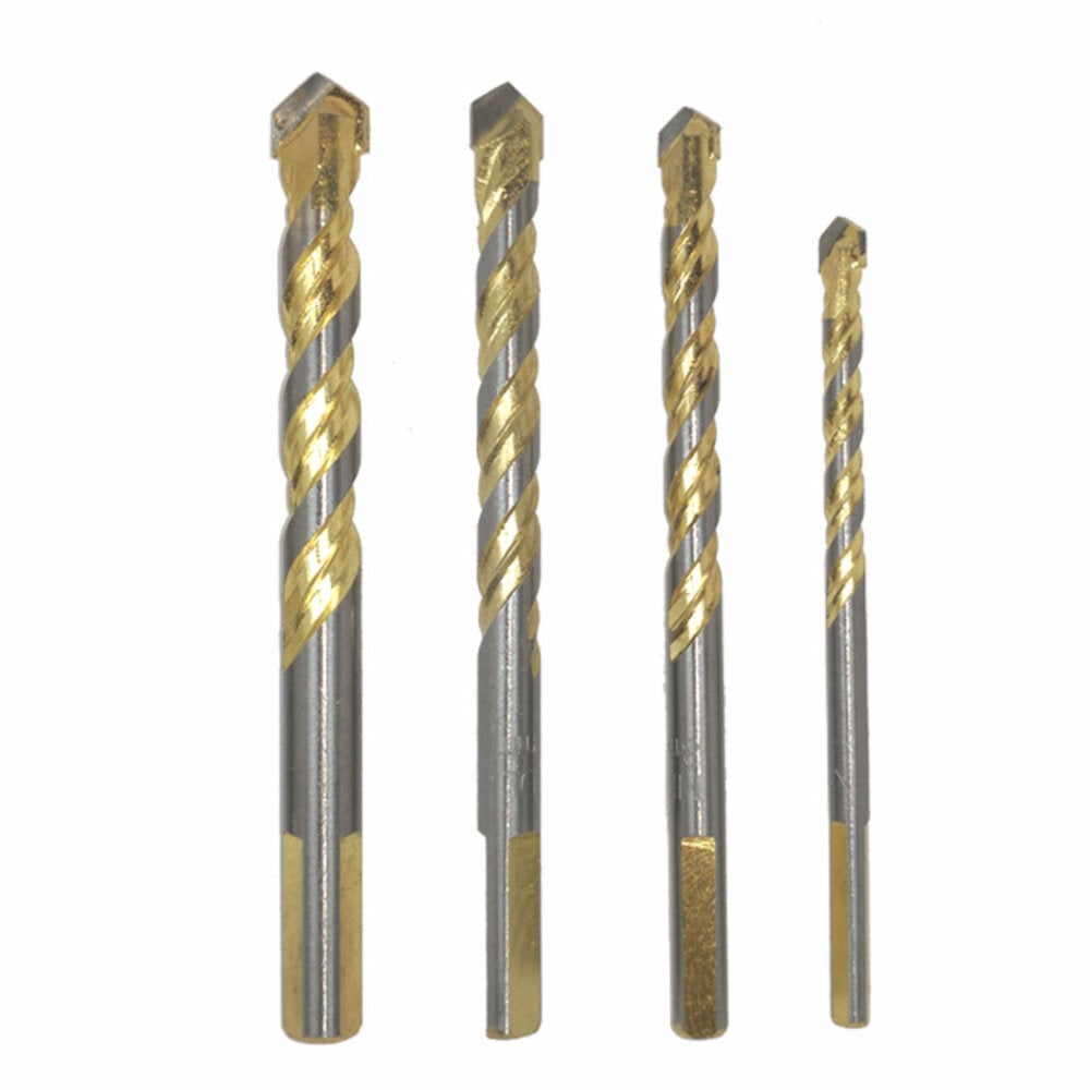 4/5/6/7/10Pcs Multi-functional Tungsten Carbide Tip Glass Drill Bit Set Triangle Bits For Porcelain Ceramic Plastic Wood