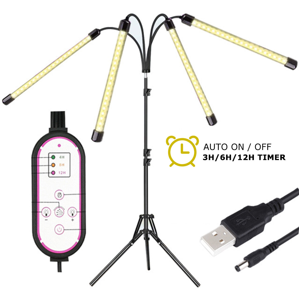 LED Grow Light Tripod Plant Growing Lamp Lights With Tripod For Indoor Plants