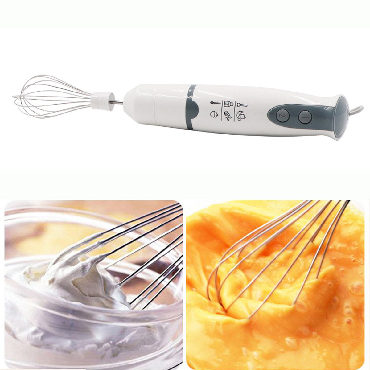 800W 220V Electric Handheld Blender Mixer Juice Meat Beef Eggbeater Stirrer Cup