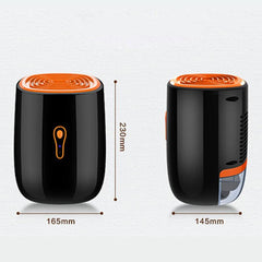 Mini Dehumidifier 800ml Water Tank Capacity Drying Machine Low Noise for Home Office
