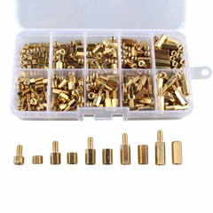M3BH7 300Pcs M3 Brass Male-Female Hex Column Standoff Support Spacer Pillar Assortment Kit For PCB Board