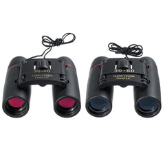 30x60 Folding Binoculars Day Low Light Night Visible 126m 1000m Easy Focus Telescope For Outdoor Camping Hiking Travel Shooting