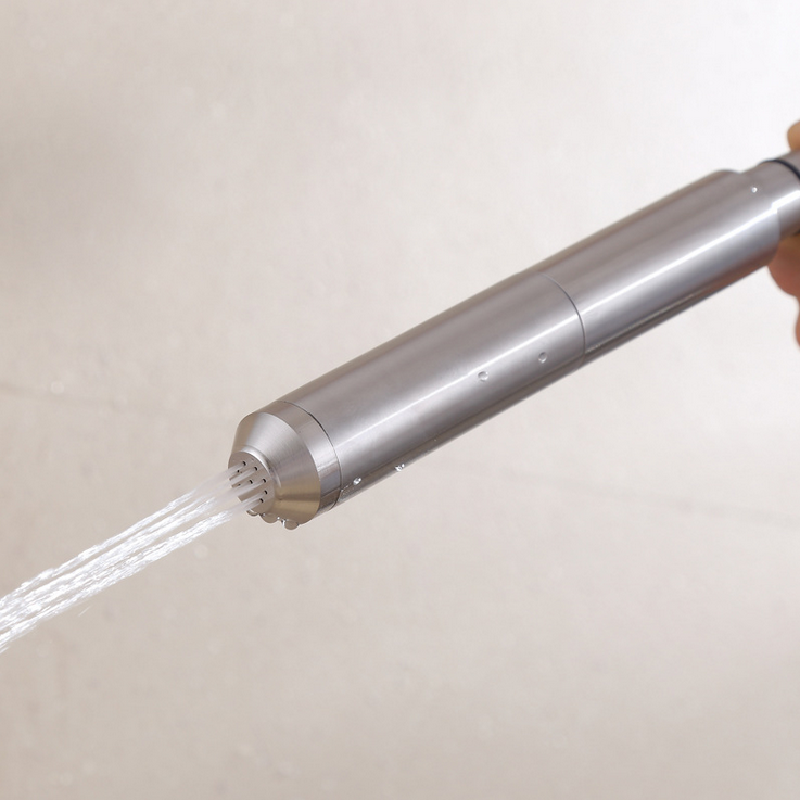 Stainless Steel Bathroom Portable Bidet Sprayer Handheld Showerhead Two Water Modes Ajustable Booster Shower Head