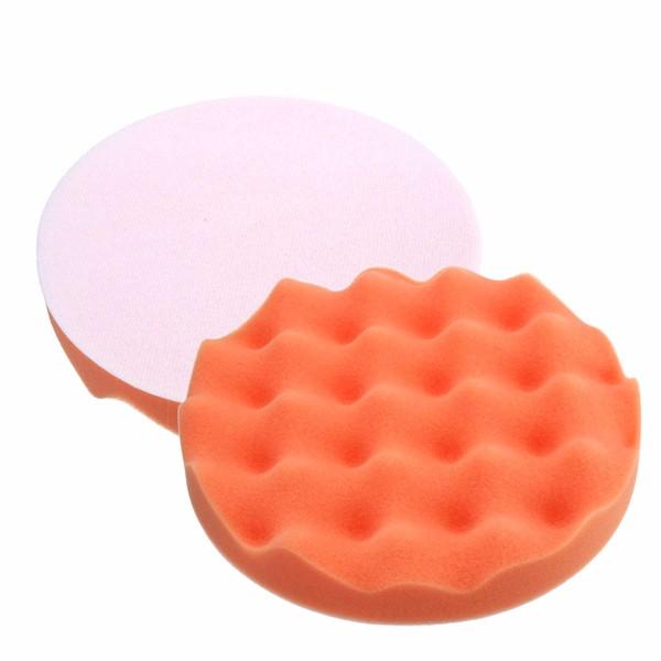180mm Flat/Wave Sponge Polishing Waxing Buffing Pad Abrasive Tool, Pack 10