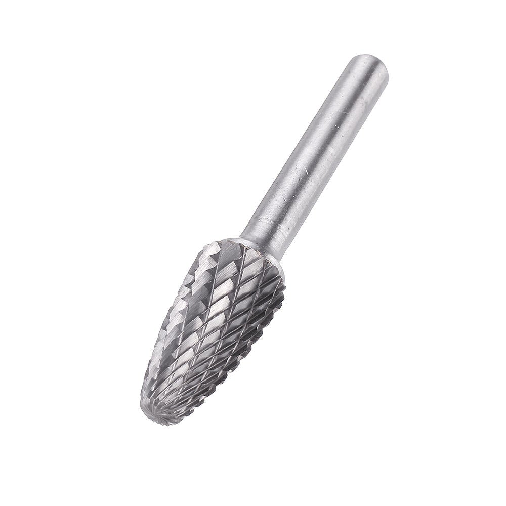 8Pcs 6mm Shank Tungsten Steel Rotary File Set Grinding Head Rasp Burrs Abrasive Tool