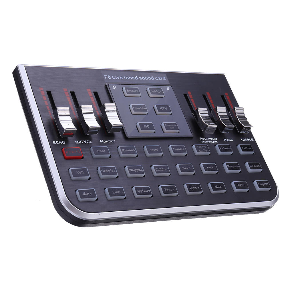 Modes Studio Audio Mixer Microphone Webcast Entertainment Streamer Live Sound Card for Phone Computer PC