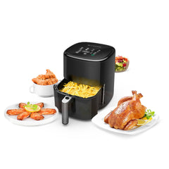 5L Smart Best Air Fryer with APP Control & Air Fryer Recipes RNC Technology 360 Hot Air Circulation Removable Nonstick Basket