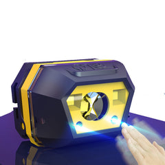 650LM XPE+SMD Smart Sensor Mini Headlamp 2Modes USB Rechargeable Waterproof Outdoor Riding Fishing Headlamp