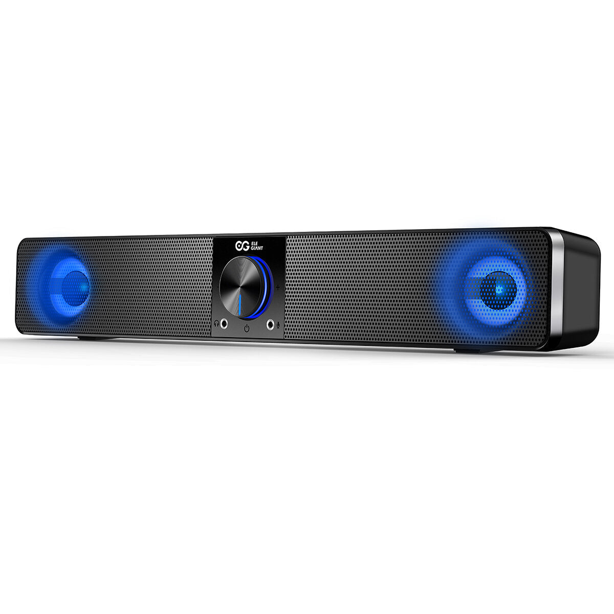 Wired Computer Speakers Soundbar with 3 Light Mode Enhanced Stereo USB Powered 10W