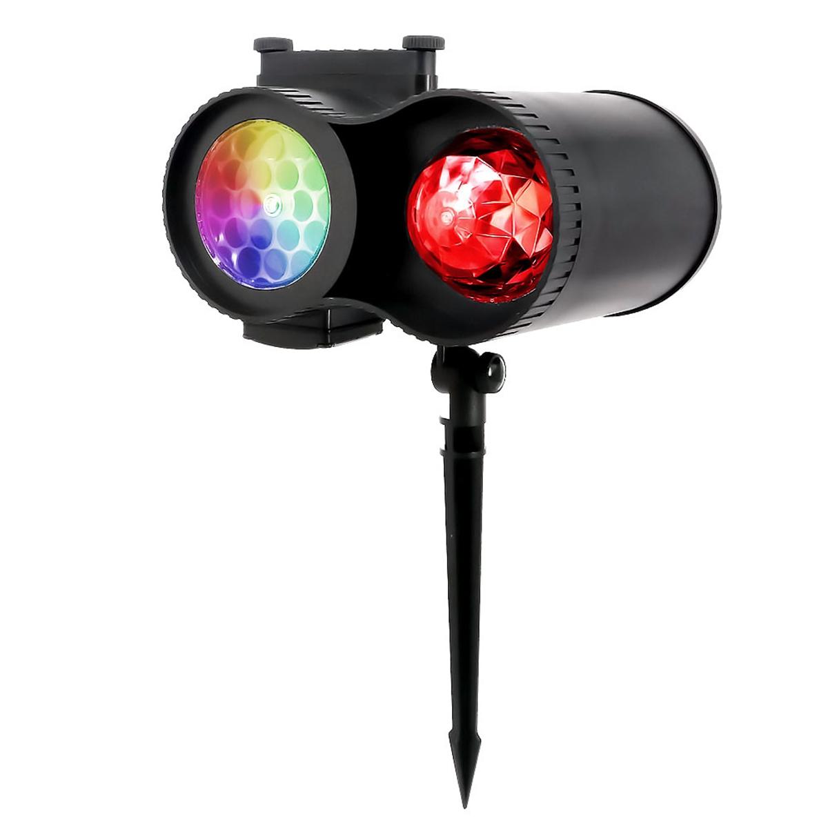 64 Patterns LED Christmas Snowflake Projector Light Outdoor Lawn Lamp Waterproof