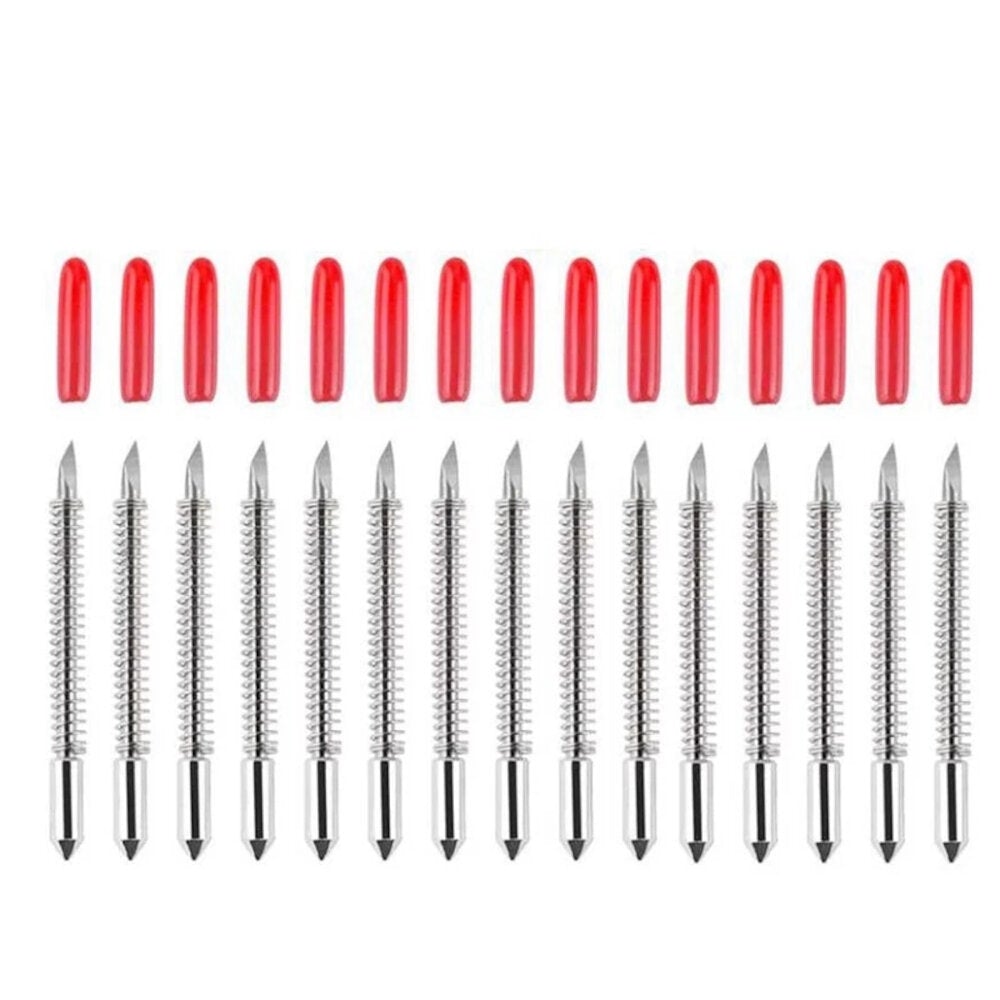 50Pcs Replacement 45 Degree Blades Vinyl Cutter Plotter For Graphtec CB09U with Spring