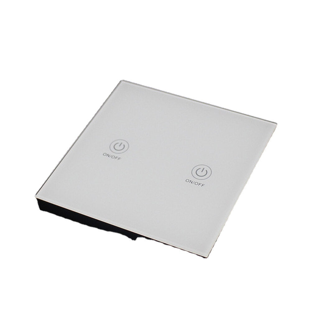 Wall Touch Remote Control Switch Wireless RF Transmitter Tempered Glass Panel 1 Channel 433MHz 86