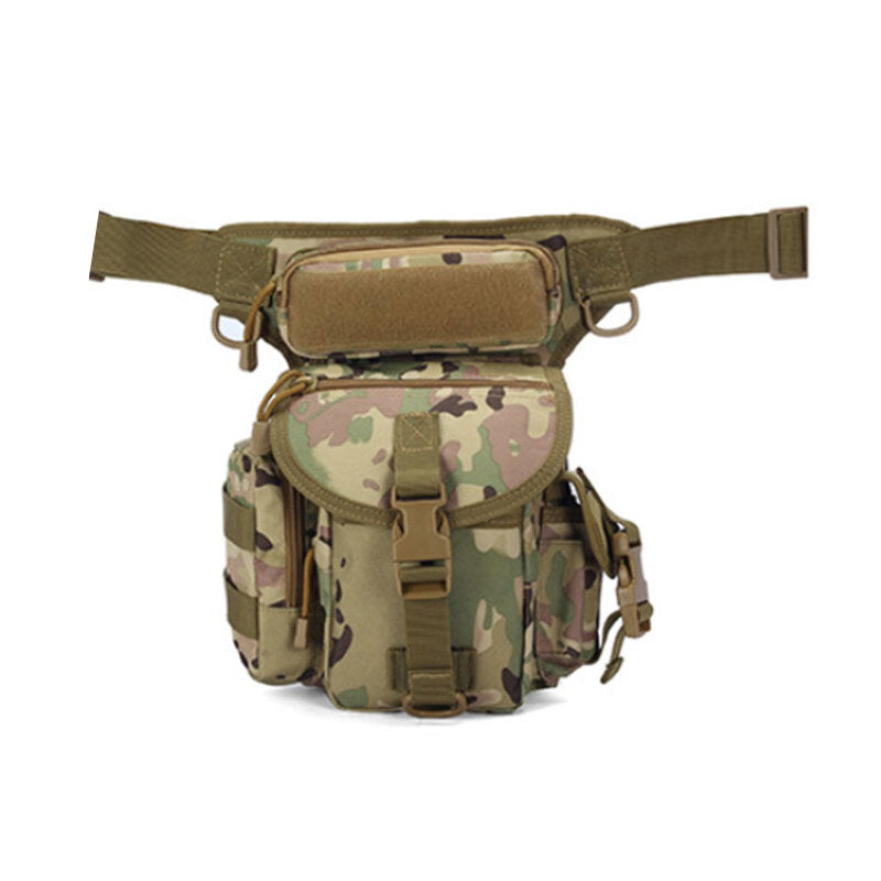 Canvas Waterproof Tactical Bag Waist Pack Leg Bag Camping Hiking Hunting Belt Bag