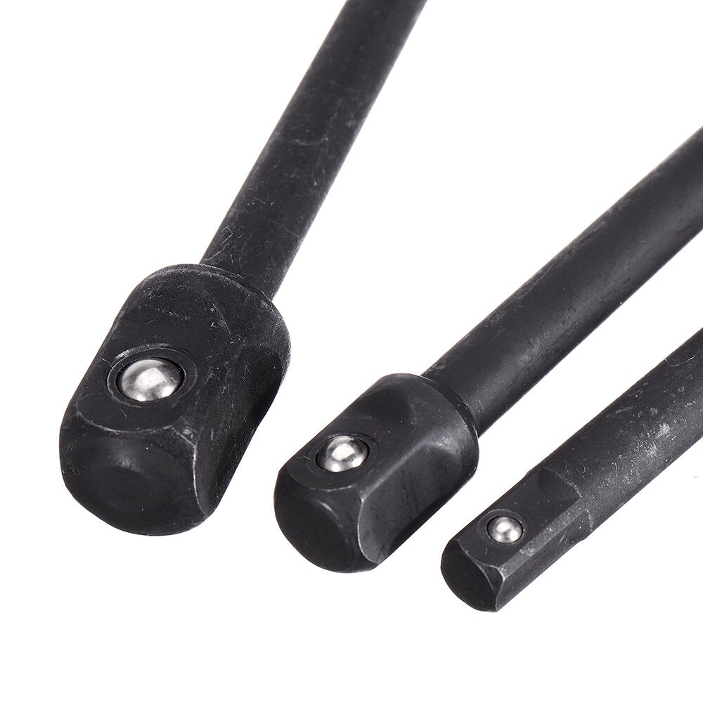 3pcs 1/4 Inch Shank 150mm Socket Adapter Extension Socket Impact Driver Adapter