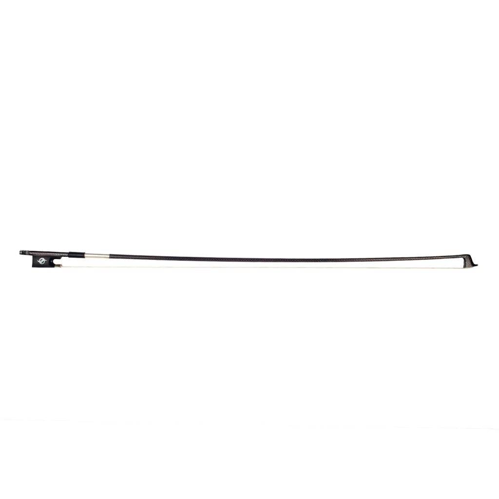 Master Silver Silk Braided Carbon Fiber Bow Round Stick 4/4 Violin/Fiddle Bow