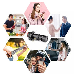 Mini Portable 3.5mm Microphone Recording Singing Studio Condenser Mic Wired Mikrofo/Microf for Mobile Phone