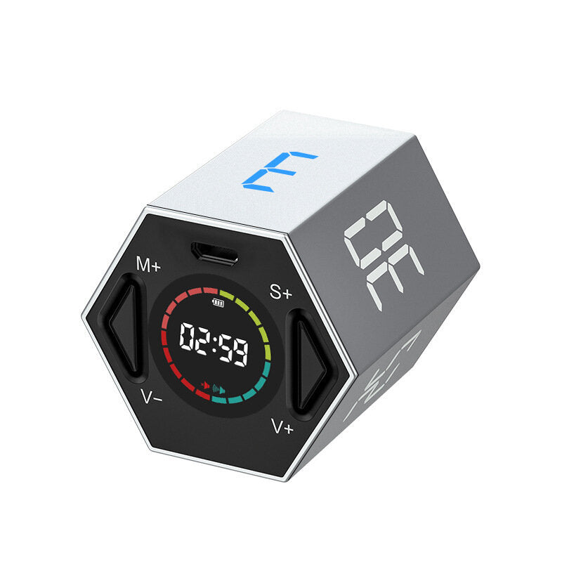 Smart Timer 6 Modes LCD Digital Stopwatch Multifuction Magnetic Electronic Countdown Study Fitness Cooking