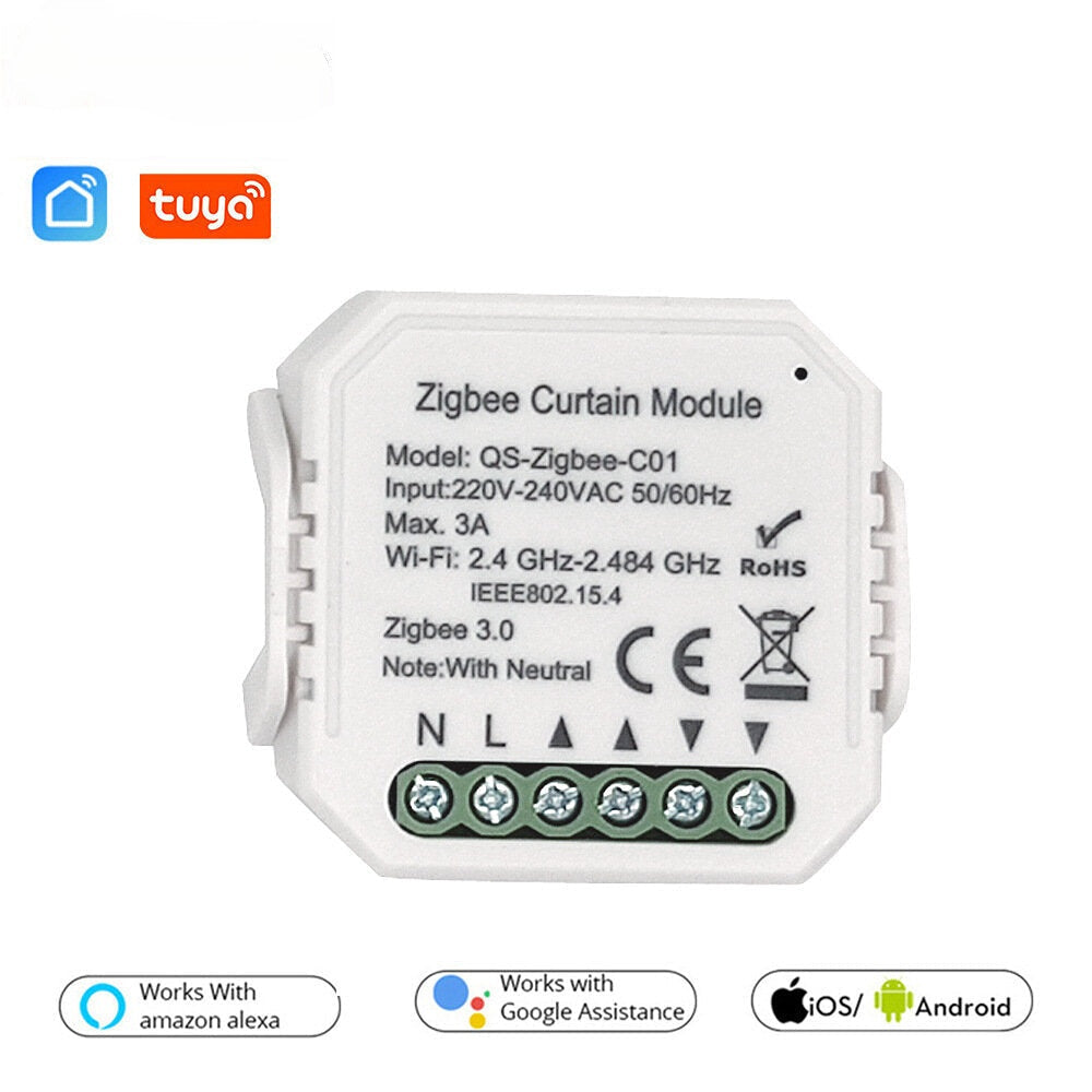 Smart APP Curtain Switch Module Controller Concealed Curtain Switch On-off Device 220-240V