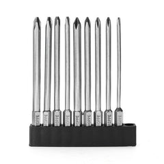 9pcs 100mm Magnetic Long Hex Cross Head Screwdriver Bits