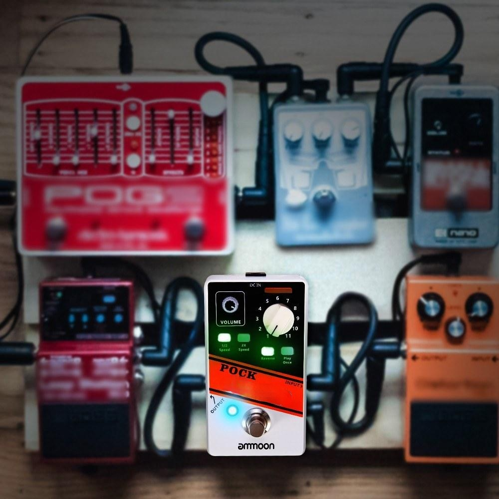 Guitar Effect Pedal 11 Loopers Recording Time Supports 1/2 & 2X Speed Playback Reverse Functions True Bypass