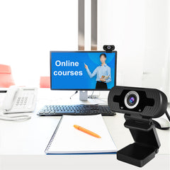 110 Wide Angle Auto focus USB Webcam Conference Live Computer Camera Built-in Noise Reduction Microphone for PC Laptop