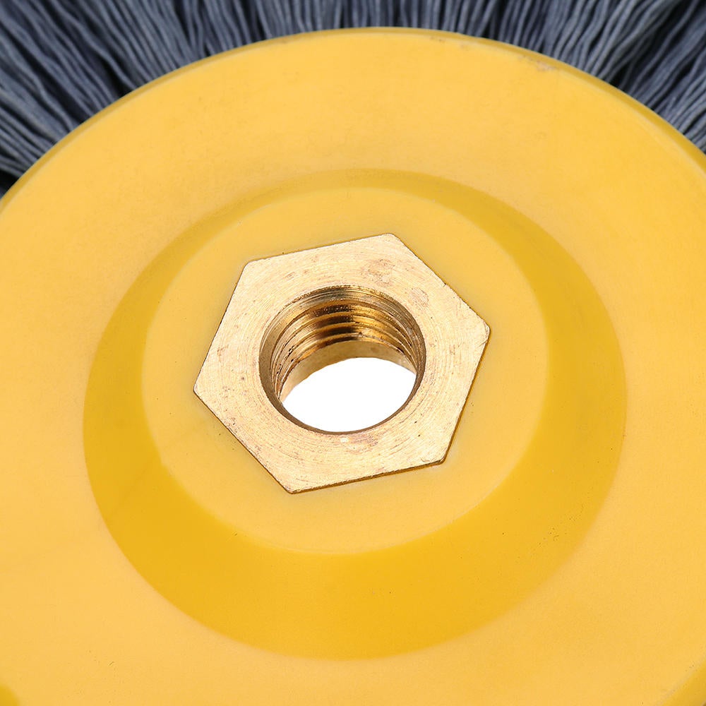 150x40mm M14 Wire Drawing Wheel Brush 80/120/180/320 Grit Drum Burnishing Polishing Wheel