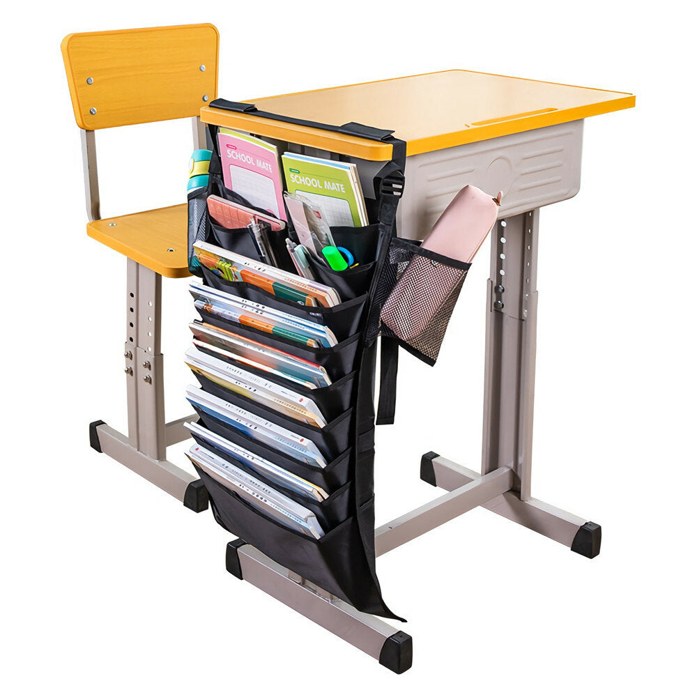 Student Learning Hanging Book Bag Desk Organizers Artifact Creative Oxford Cloth Storage School Supplies