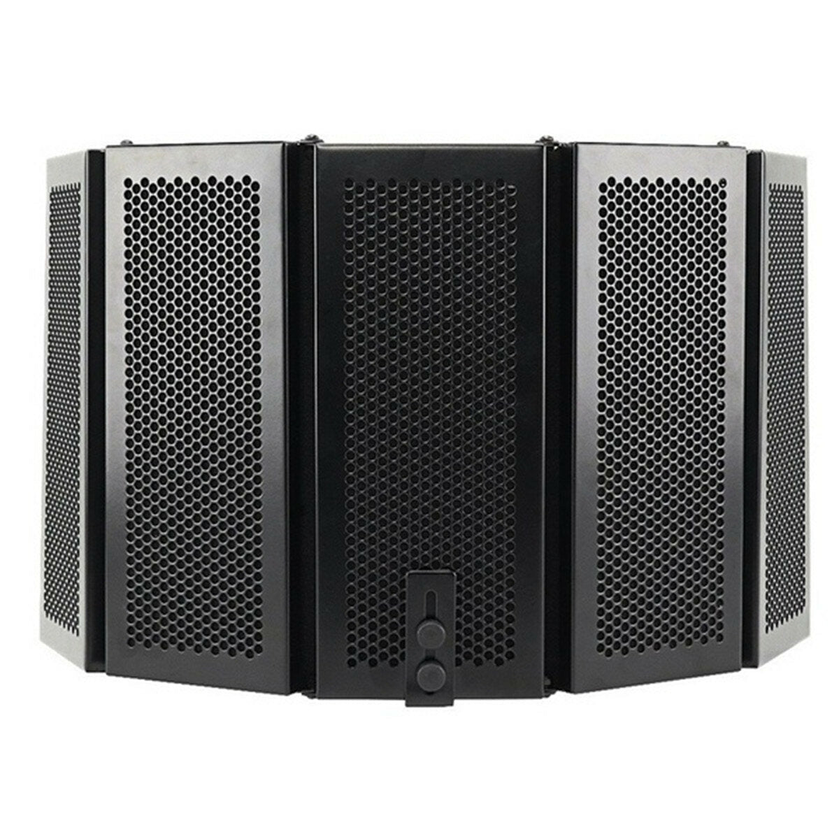 331x1060mm 5 Panels Foldable Studio Microphone Isolation Shield Acoustic Foam Sound Absorbing for Recording Live Broadcast