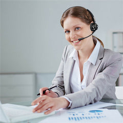 Head-mounted CLASS 2 Bluetooth Noise Reduction Earphone Handsfree Music Monaural Headphone for Computer Tablet PC Laptop