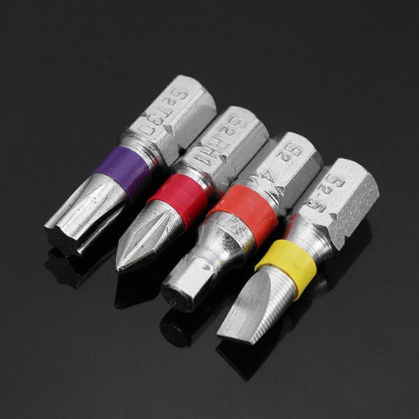 20pcs Torx Phillips Hex Slotted Screwdriver Bits with Extension Rod