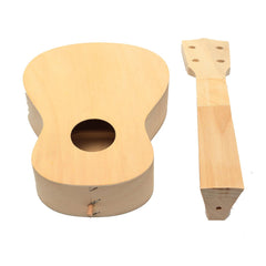 21'' Ukulele Soprano Hawaiian Guitar Kit Basswood Wooden Musical Instrument