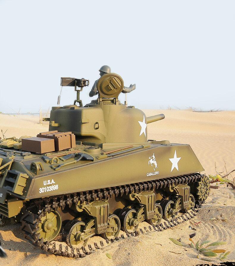 2.4G US Sherman M4A3 Upgraded RC Car Tank Vehicle Models