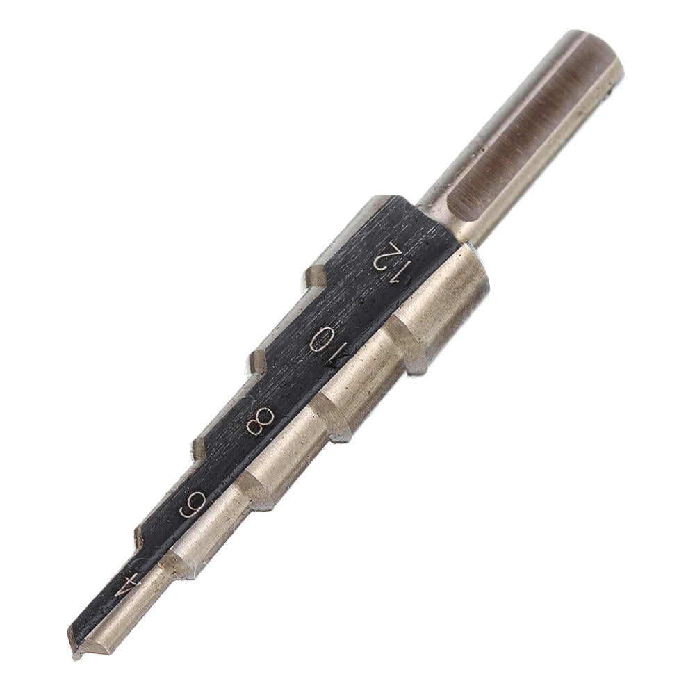 5pcs 4-35mm HSS Step Drill Bit Set Multiple Hole Metric Size with Aluminum Case
