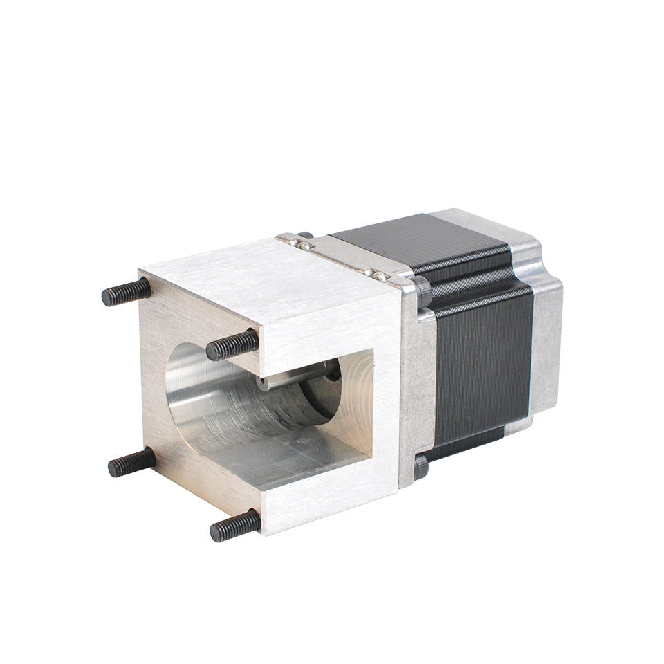 Aluminum Nema23 Motor Mounting Bracket with 4pcs Screw Base Support For 57 Stepper Motor