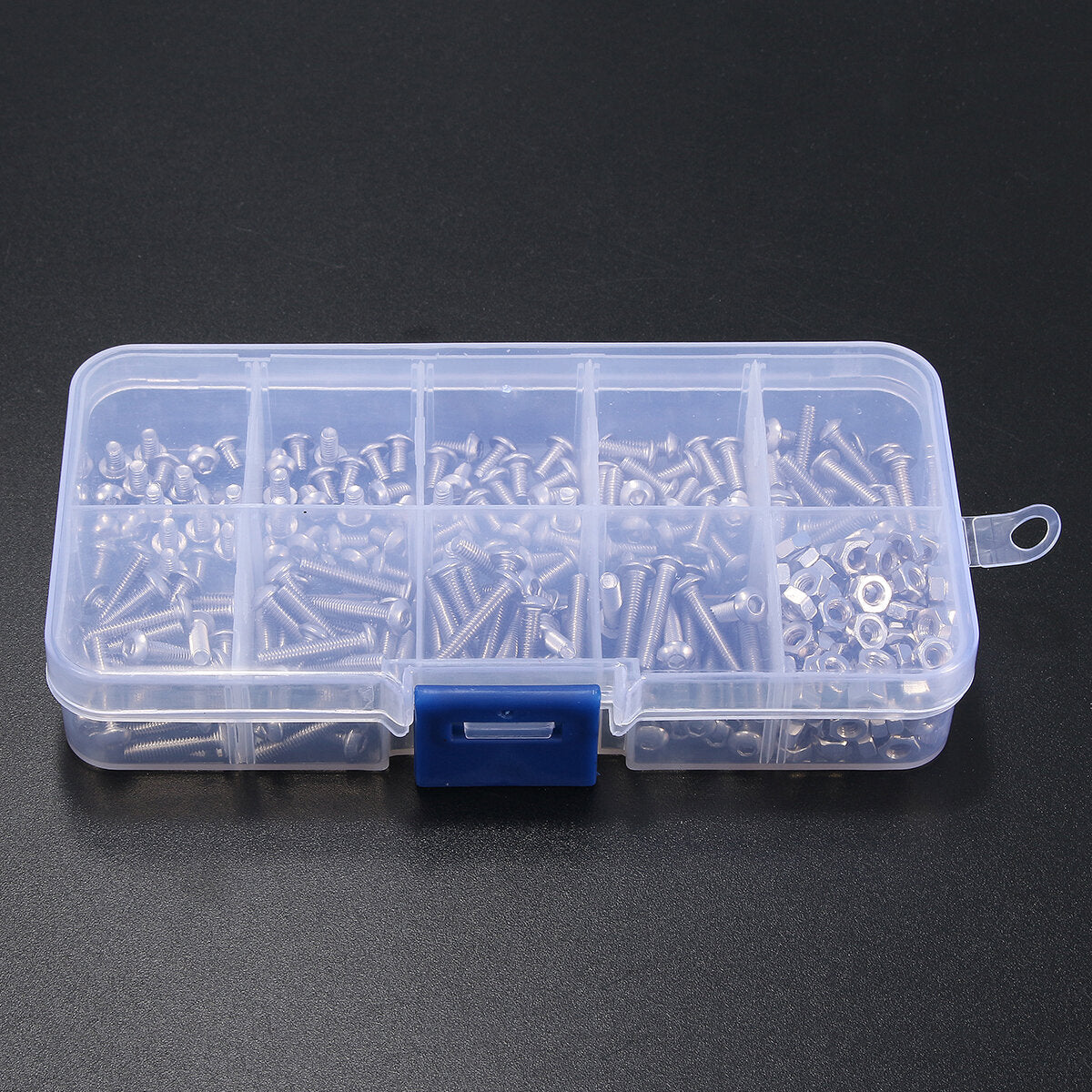 M3SS1 M3 Stainless Hex Socket Button Head Screws Allen bolt Nut Assortment Kit 340pcs
