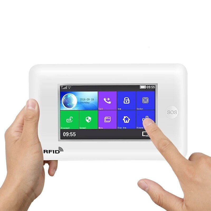 WiFi GSM GRRS Wireless Alarm System WiFi Intruder Security Alarm Kit APP Control for Android and iOS Smart Phone