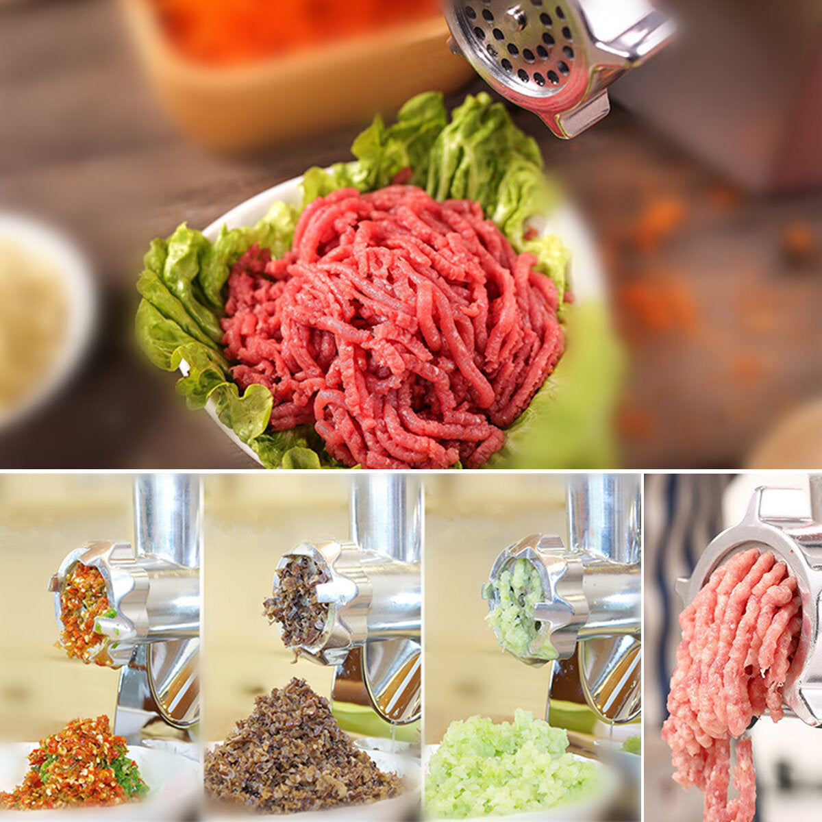 Electric Meat Grinder Heavy Kitchen Mincer Sausage Stuffer Maker Filler Food Processor Machine Electric Meat Slicer