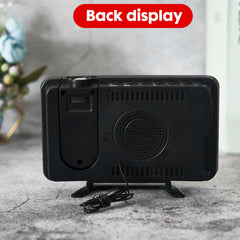 USB FM Radio Alarm Clock With Time Projection Dimmable Alarm Clock