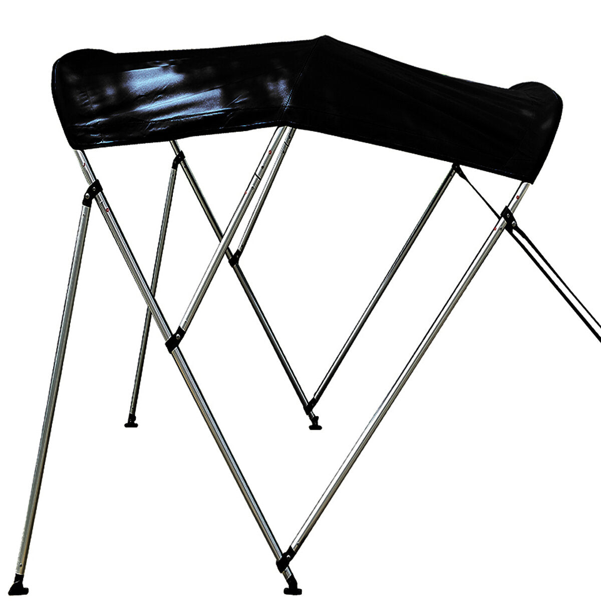 3 Bow Bimini Top Replacement Canvas Cover Boot Cover W/Rear Poles UV Resistant