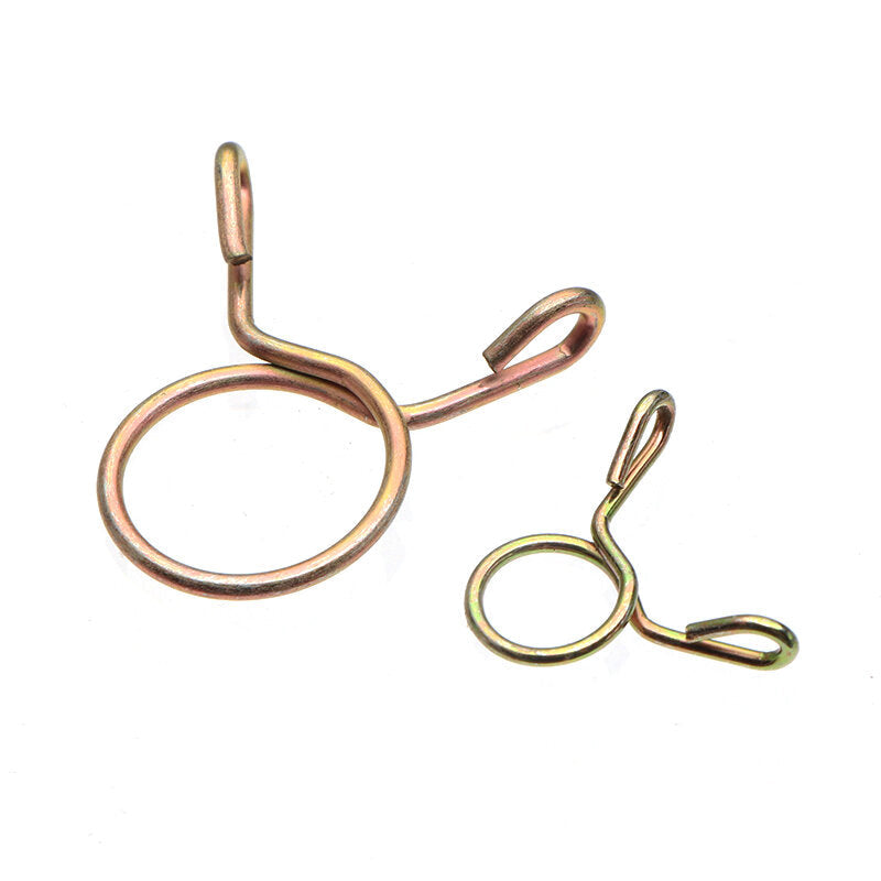 250Pcs Fuel Line Silicone Vacuum Hose Clamps Tubing Spring Clips Clamps Tube Clamps Fastener Assortment Kit