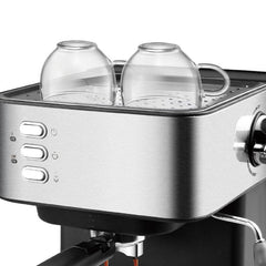 Coffee Maker 850W 15bars Stainless Steel Coffee Machine Cappuccino Italian Coffee Maker