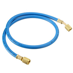 90cm Blue Single Hose HVAC 1/4" SAE 500 PSI Charging A/C Refrigerant